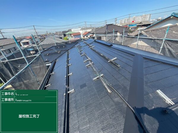 千葉市にて築10年住宅の屋根・外壁塗装工事〈雨漏り予防のためのメンテナンス〉の施工後写真